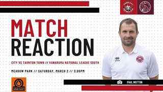 Paul Wotton Match Reaction: Taunton Town (h) 23-24
