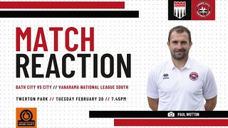Paul Wotton Match Reaction: Bath City (a) 23-24