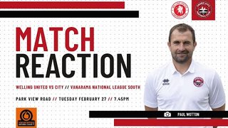 Paul Wotton Match Reaction: Welling United (a) 23-24